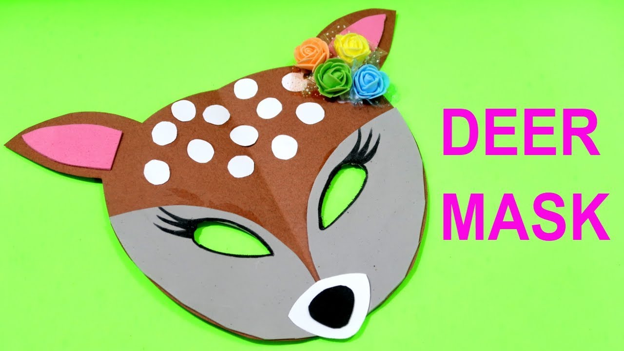 ANIMAL MASK MAKING | MASK MAKING | MASK MAKING IDEAS | MASK MAKING OF ANIMALS | DEER MASK MAKING