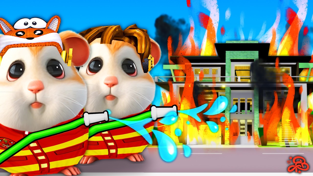 Virei um HAMSTER Bombeiro no Brookhaven e Salvei VIDAS! Roblox
