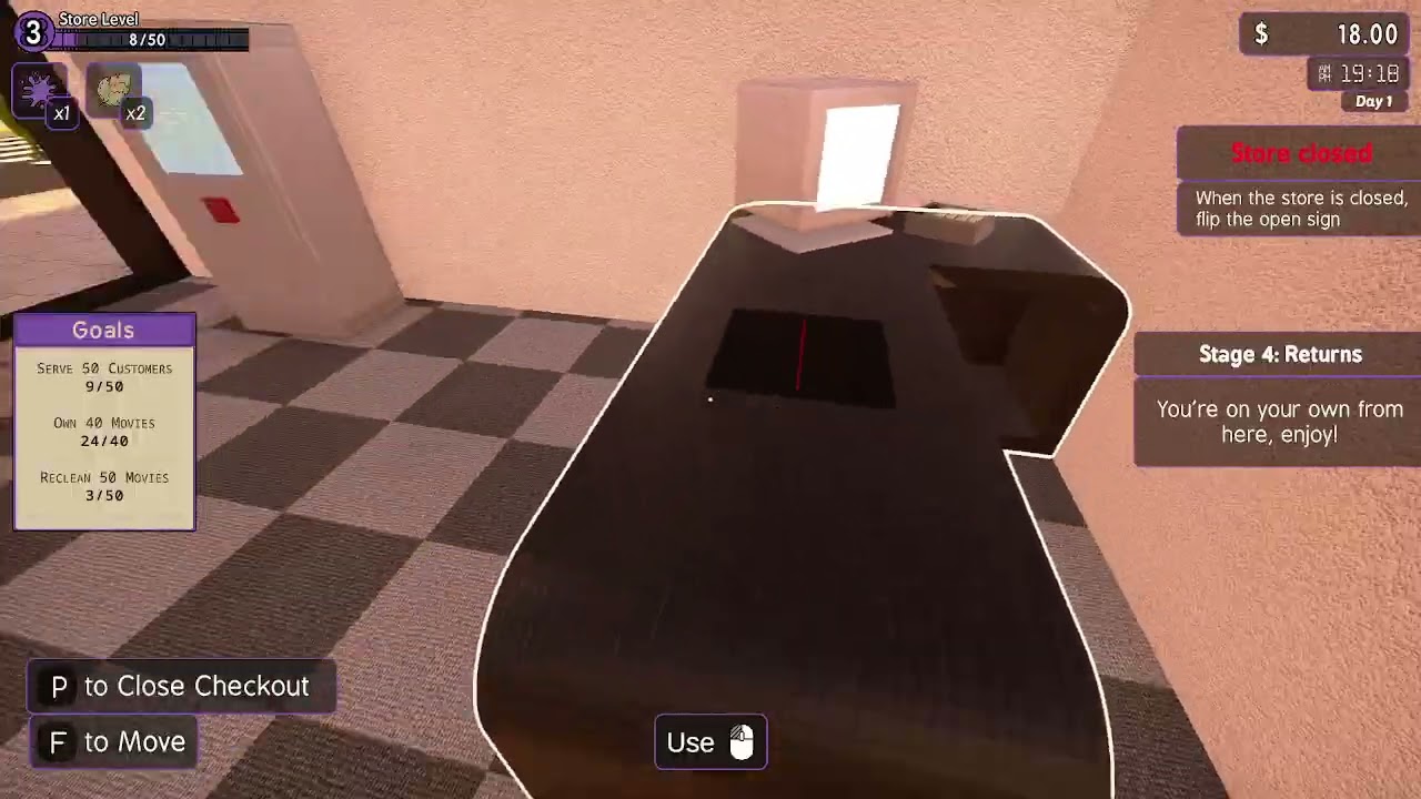 Where here running our own block buster- rental store simulator part 1