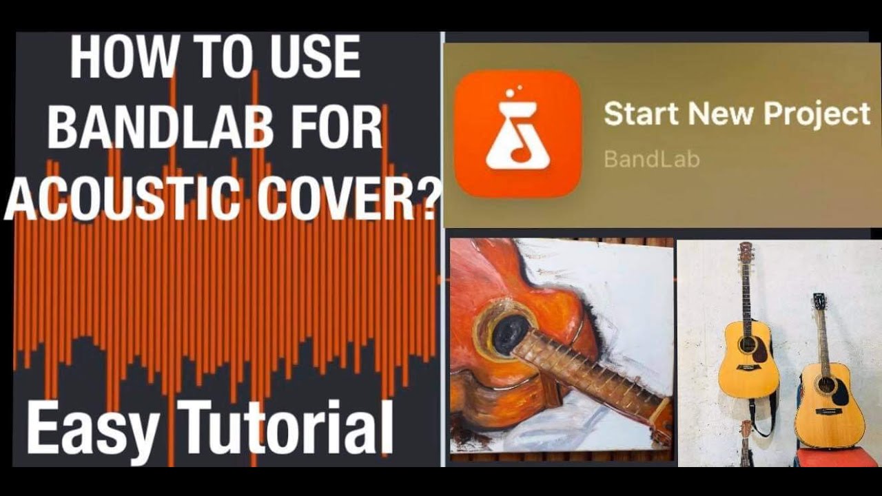 How to : record and edit audio using Bandlab Apps for Acoustic Guitar(Easy Tutorial)Filipino