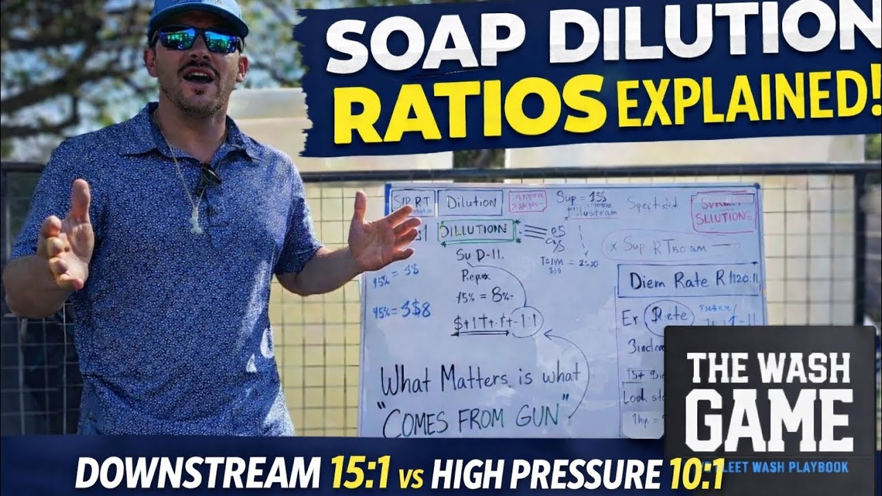 Soap Basics & Dilution Ratios Explained | Fleet Washing & Pressure Washing Chemistry