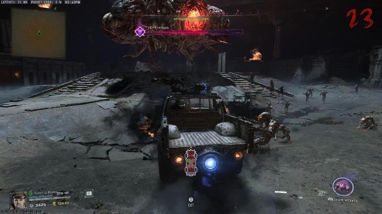 BO7 Zombies Ashes of the Damned solo boss fight