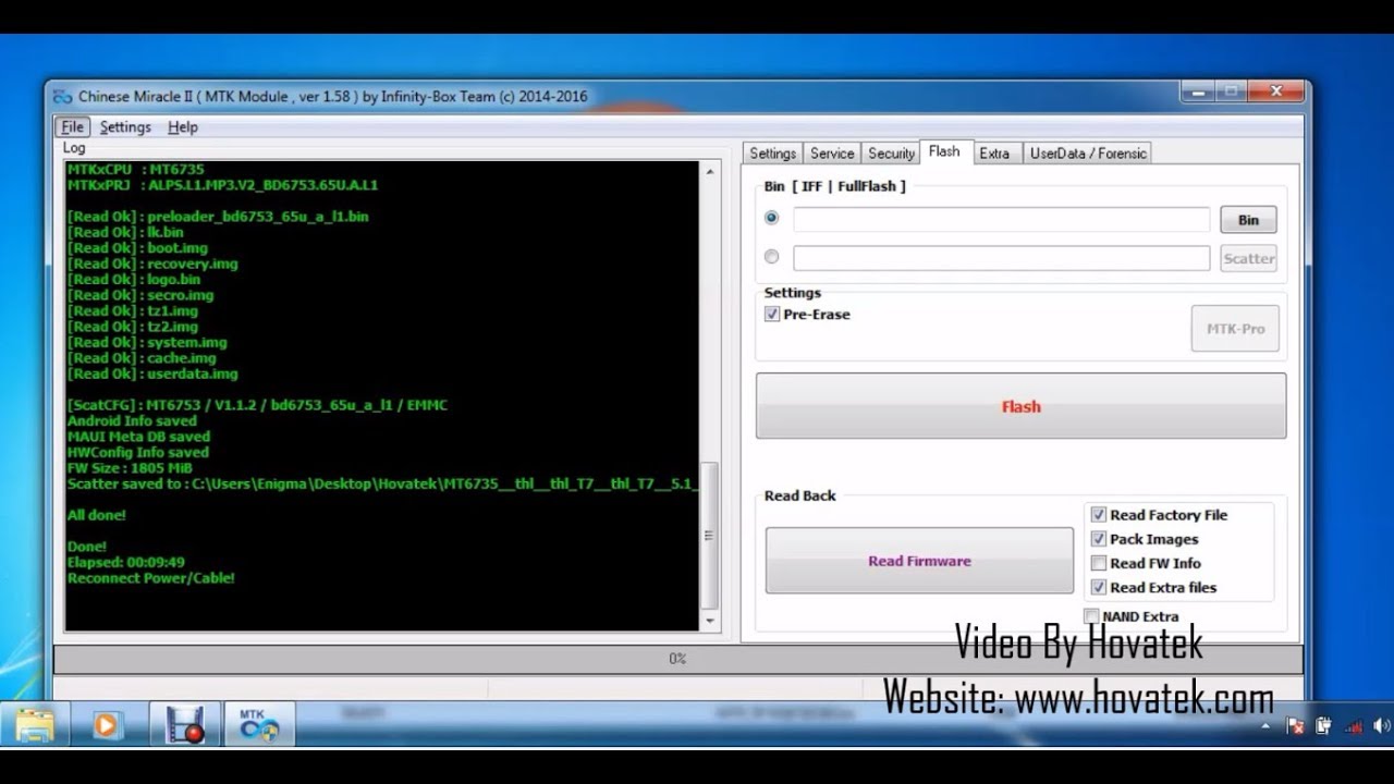 How to use Infinity CM2 MTK to backup Mediatek firmware