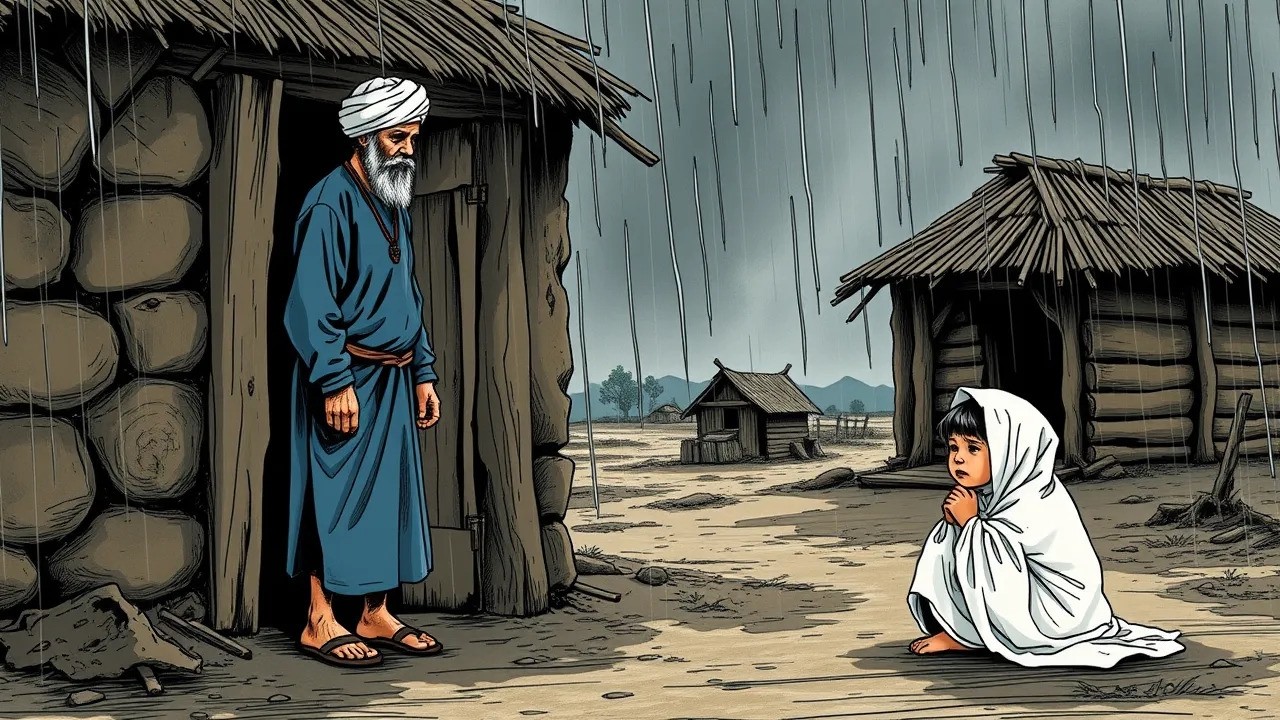قصة الرجل الفقير الذي وجد فتاة امام الكوخ، وعندما كبرت اكتشفت انها ابنة الملك المفقودة