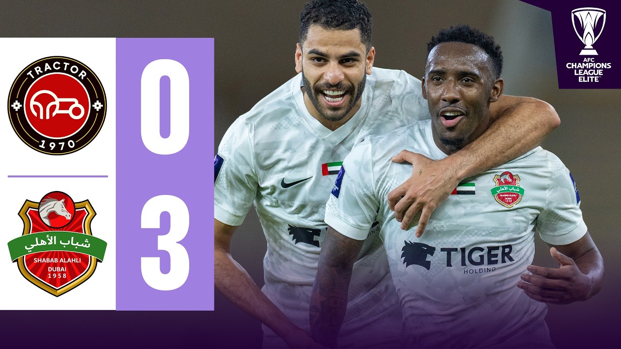 Red card turns it for Shabab Al Ahli! | Tractor FC 🇮🇷 vs Shabab Al Ahli 🇦🇪 | Highlights ACL Elite&trade;