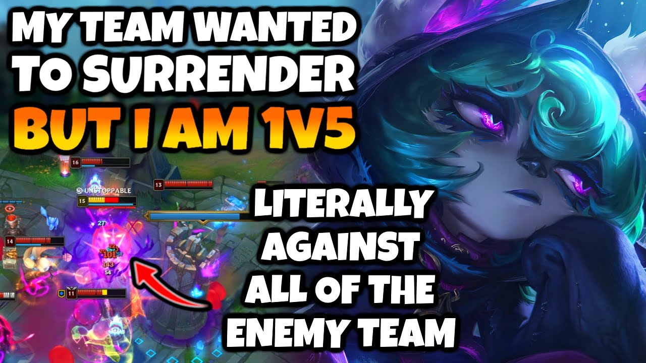 My team was begging to FF, but I was 1v5ing on Vex too hard to surrender