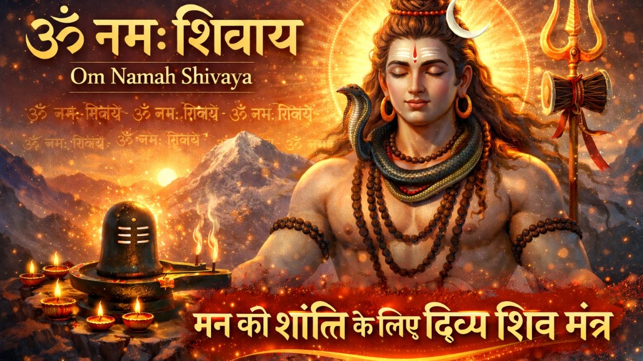 Meditation of Om Namah Shivay 🕉️ Powerful Shiv Mantra | मन की शांति के लिए दिव्य शिव मंत्र