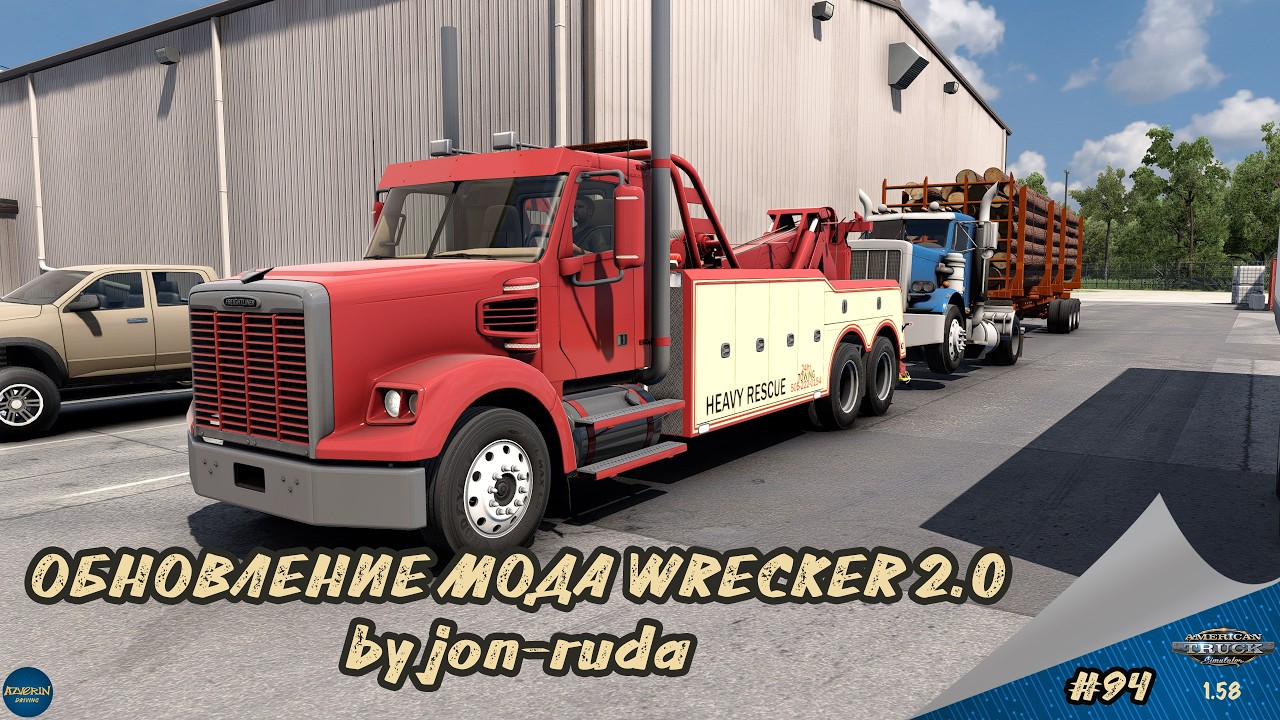 [#94] ОБНОВЛЕНИЕ МОДА WRECKER 2.0 by jon-ruda | ATS 1.58.1.2s | Moza R5 + TSW