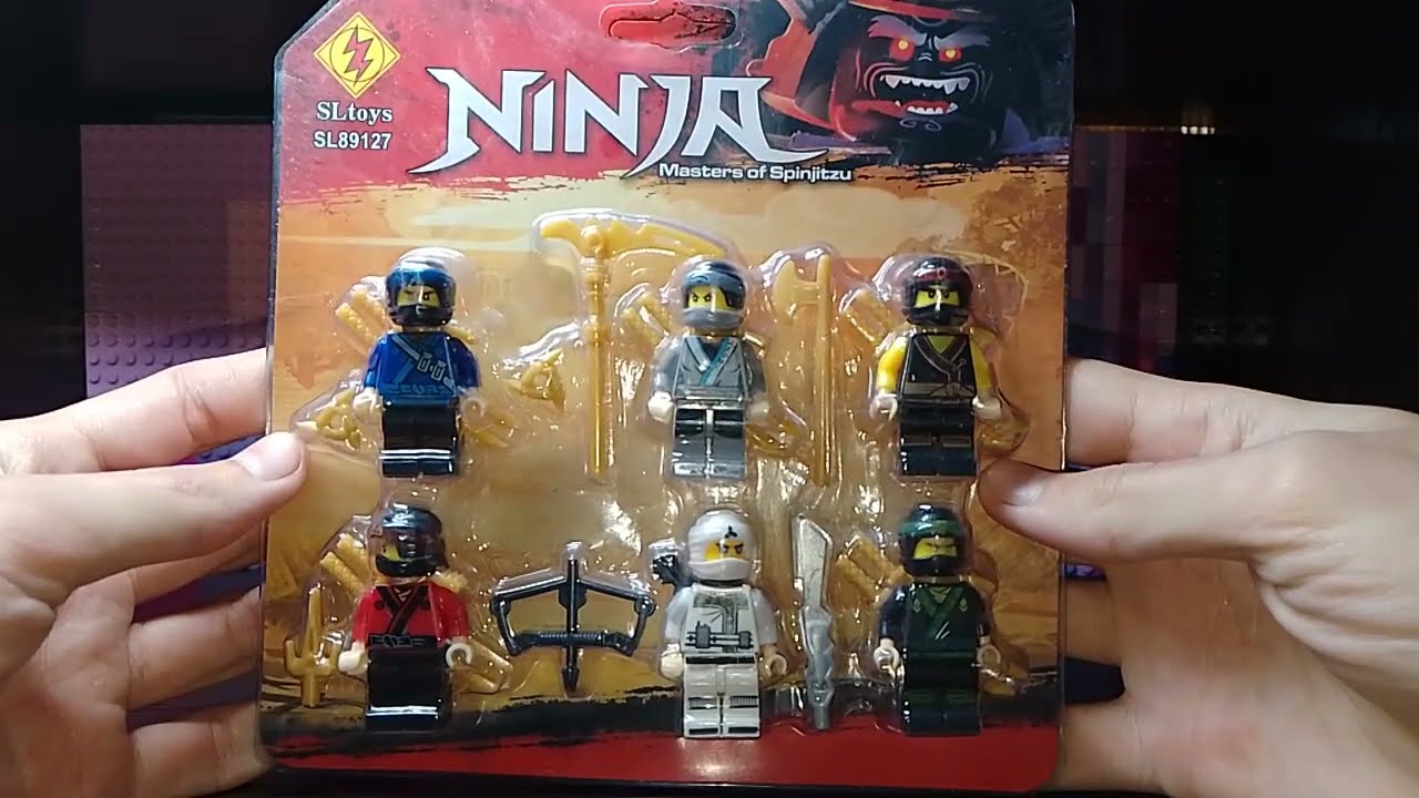 Обзор китайского пака минифигурок LEGO NINJAGO