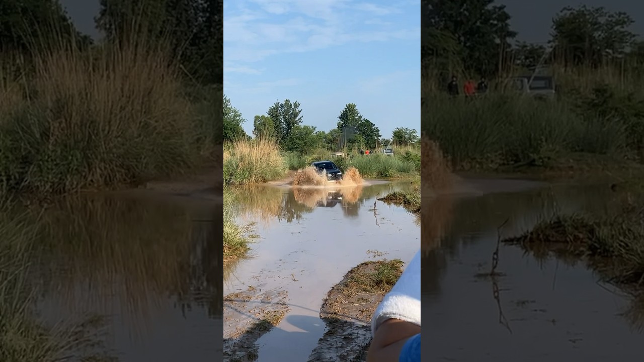 Toyota fortuner 2023 water crossing offroad mud #toyota  #fortuner #offroad