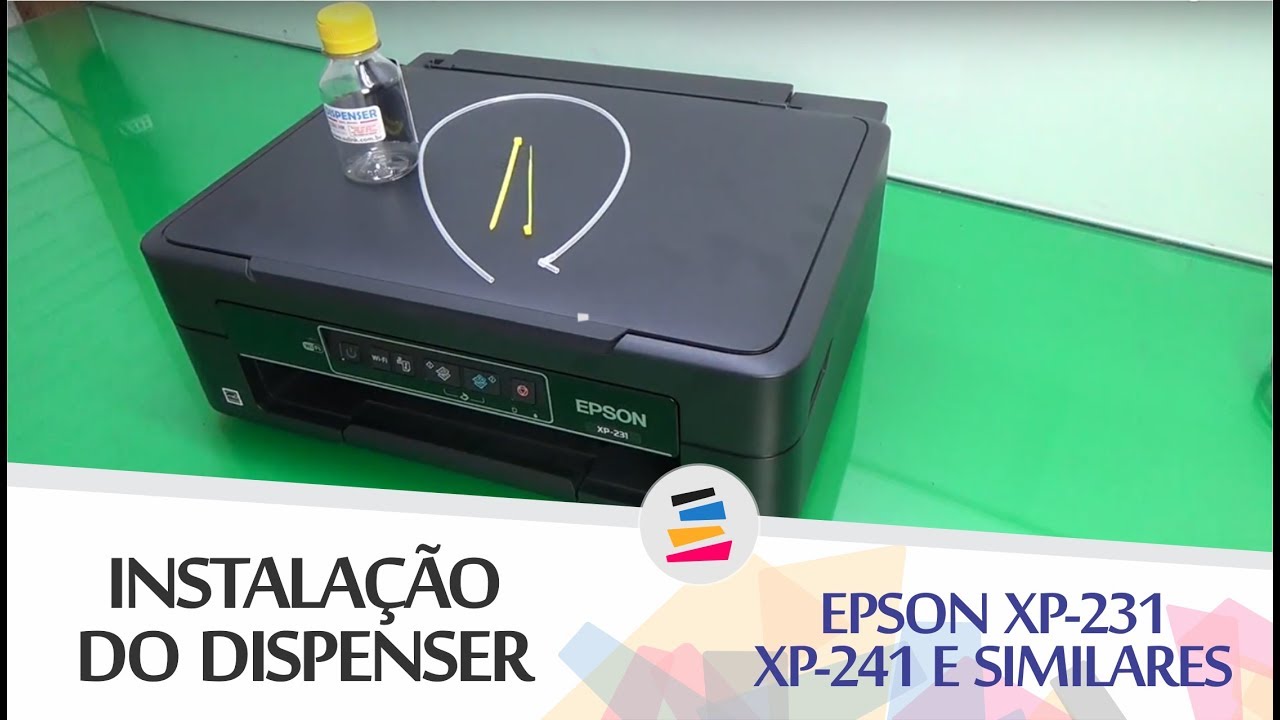 Tutorial - Instalação do Dispenser na Epson XP 231, XP 241 e Similares - SULINK