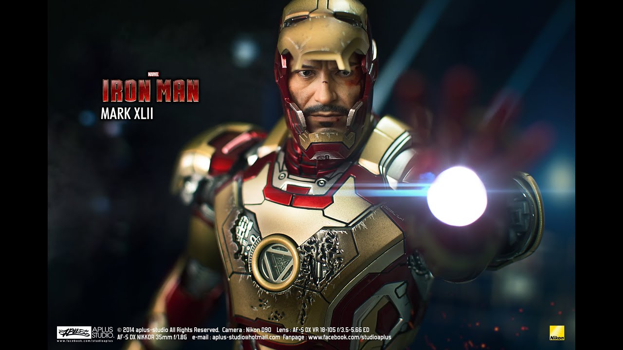 REVIEW : Hottoys Ironman mk42 [Die-cast MMS197 D02]
