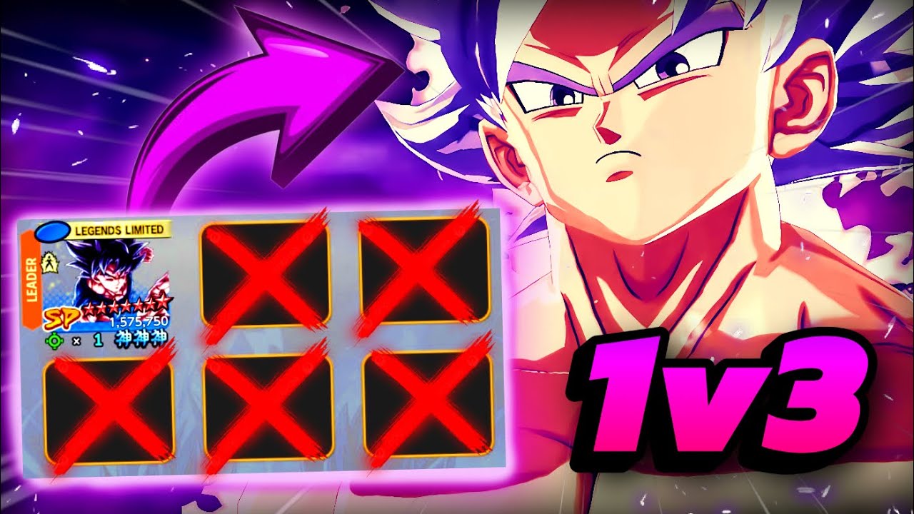 Can ULTRA INSTINCT Goku 1v3 ANYONE In PvP?? (Dragon Ball LEGENDS)