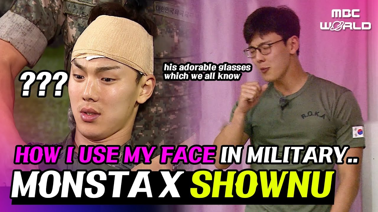[C.C.] SHOWNU🐻 getting used to the military.. #MONSTAX #SHOWNU