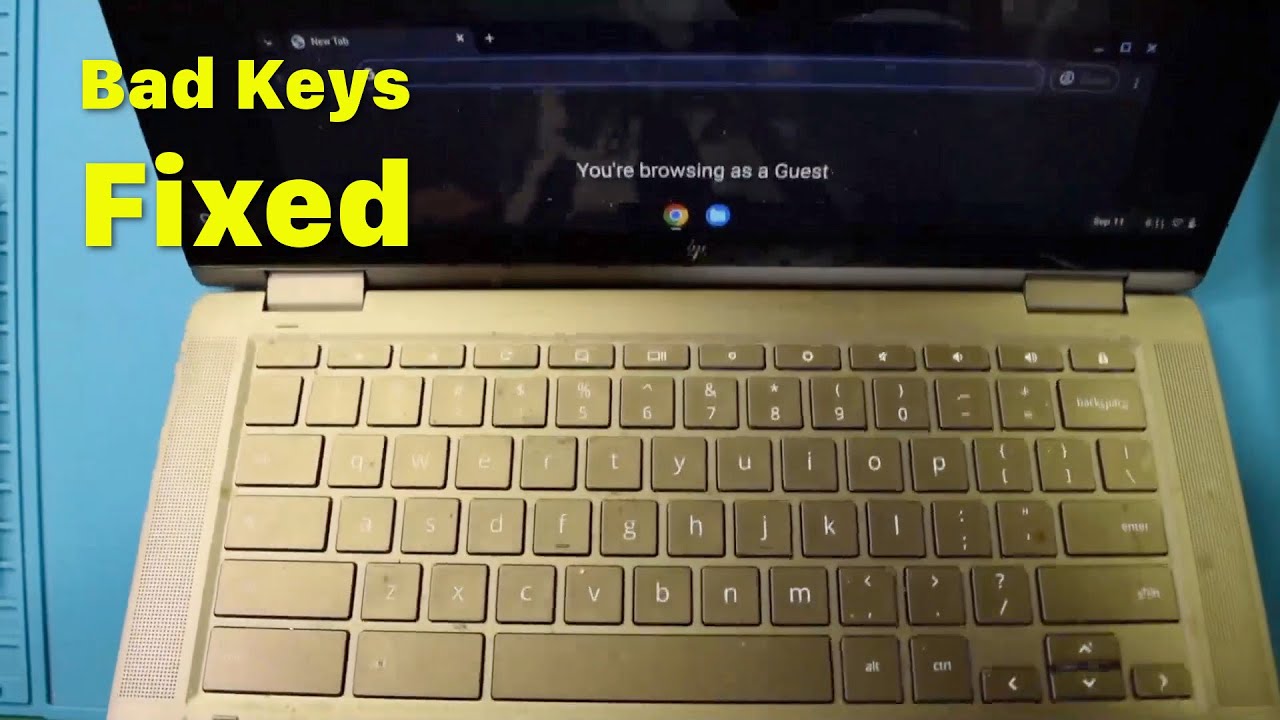 Замена клавиатуры HP Chromebook X360 14c-ca0053dx