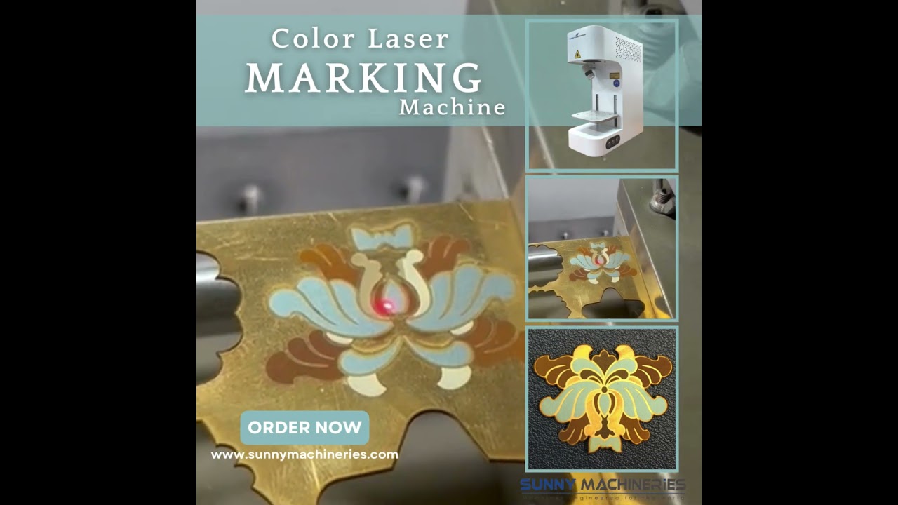 Color Laser Marking Machine on Gold  