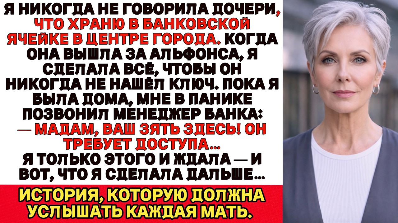 Я так и не рассказала дочери, что храню в банке  Когда она вышла за альфонса, он сам пришёл за этим