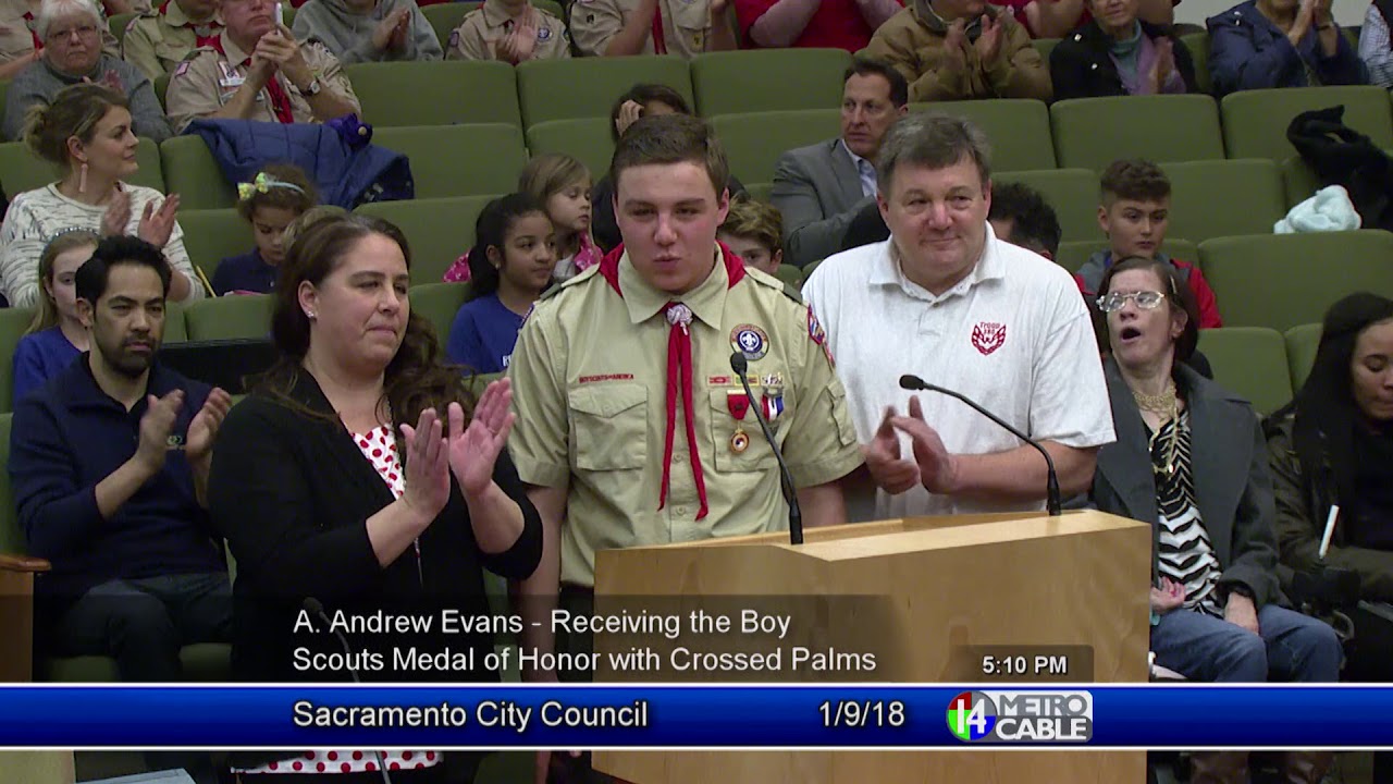 Clip of the Month: Boy Scout Receives Honor Medal with Crossed Palms