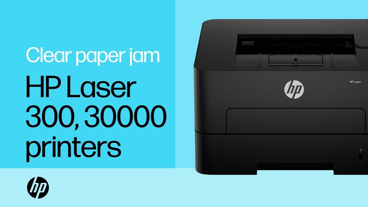 Clear a paper jam | HP Laser 300 and 30000 printer series | HP Support