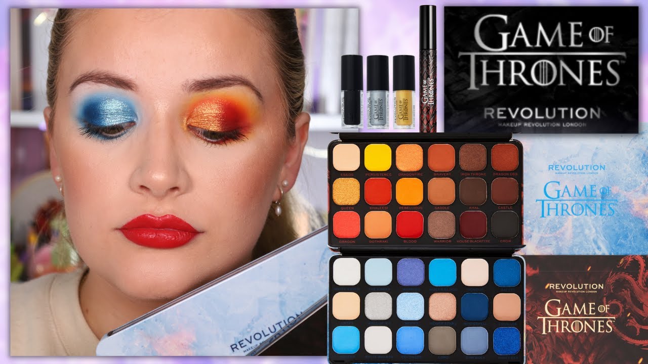 REVOLUTION X GAME OF THRONES MOTHER OF DRAGONS & WINTER IS COMING PALETTE REVIEWS! | Luce Stephenson