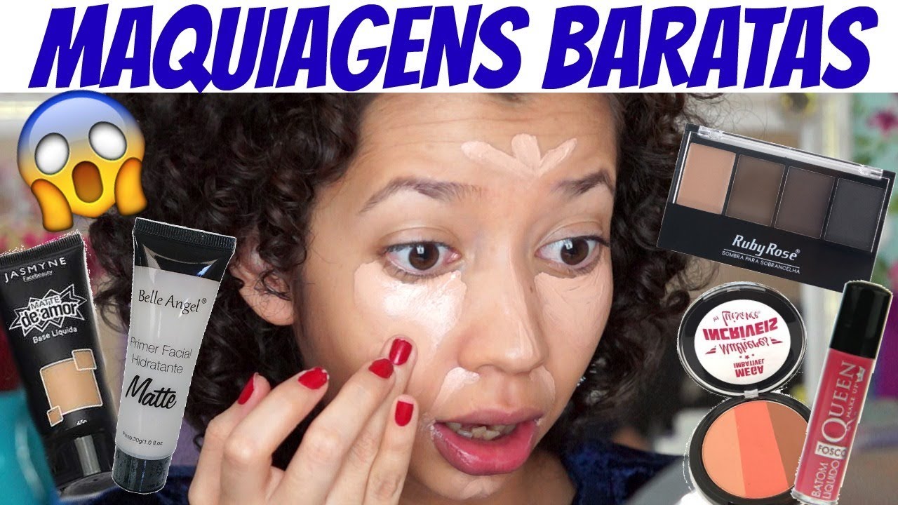 TESTANDO MAQUIAGENS BARATINHAS | VEM VER O QUE EU ACHEI