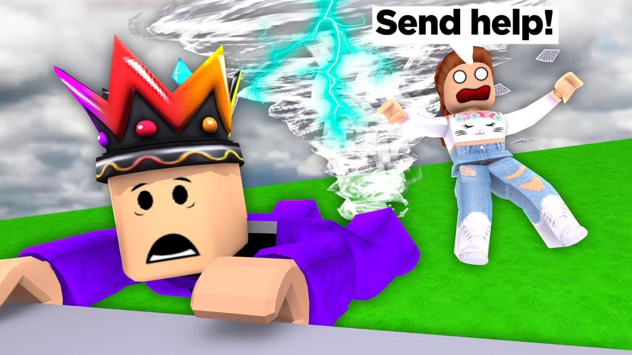 Roblox Natural Disaster Survival BUT... I Saved My Self (funny moments)