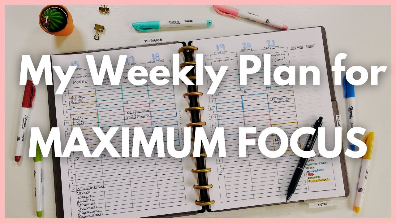 How I Plan My Week to Be FOCUSED and Get More Done | Functional Planning System