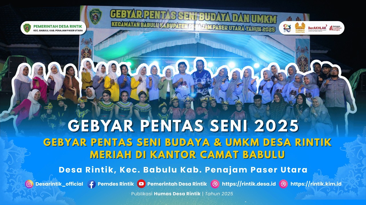 Gebyar Pentas Seni Budaya & UMKM Desa Rintik 2025 | Meriah di Kantor Camat Babulu