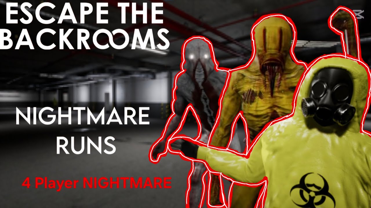 4 PLAYER NIGHTMARE Complete - Dark Angel, Werlux, Ahlexoh, kp0hyc | Escape the Backrooms