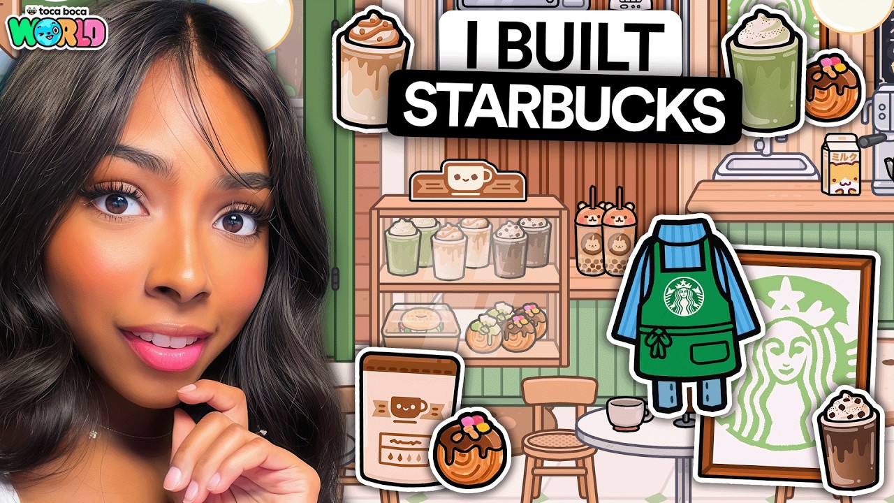 Building A STARBUCKS IN TOCA LIFE WORLD ☕ | Toca Life World 🌍