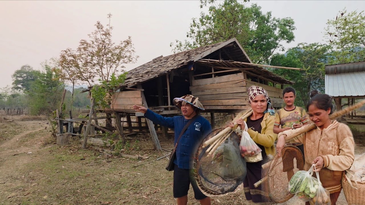 #เที่ยวลาว#บรรยากาศการเดินทาง วันนี้ เชโน -ไปเมืองไชบัวทอง แวะตลาดบึงหัวนา #อาหารตามฤดูกาล #สปปลาว 