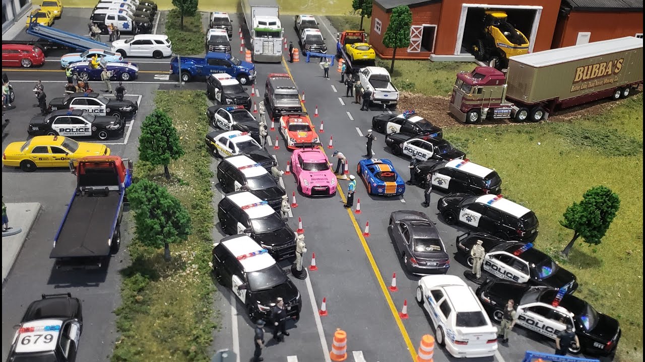 Police check point 1/64 scale