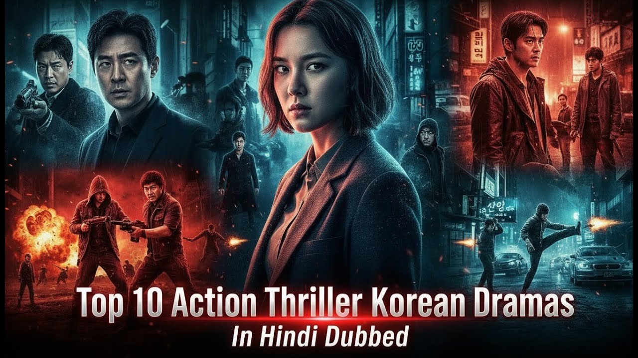 World Top 10 Action Thriller Korean Dramas 🔥 | Hindi Dubbed | Must Watch
