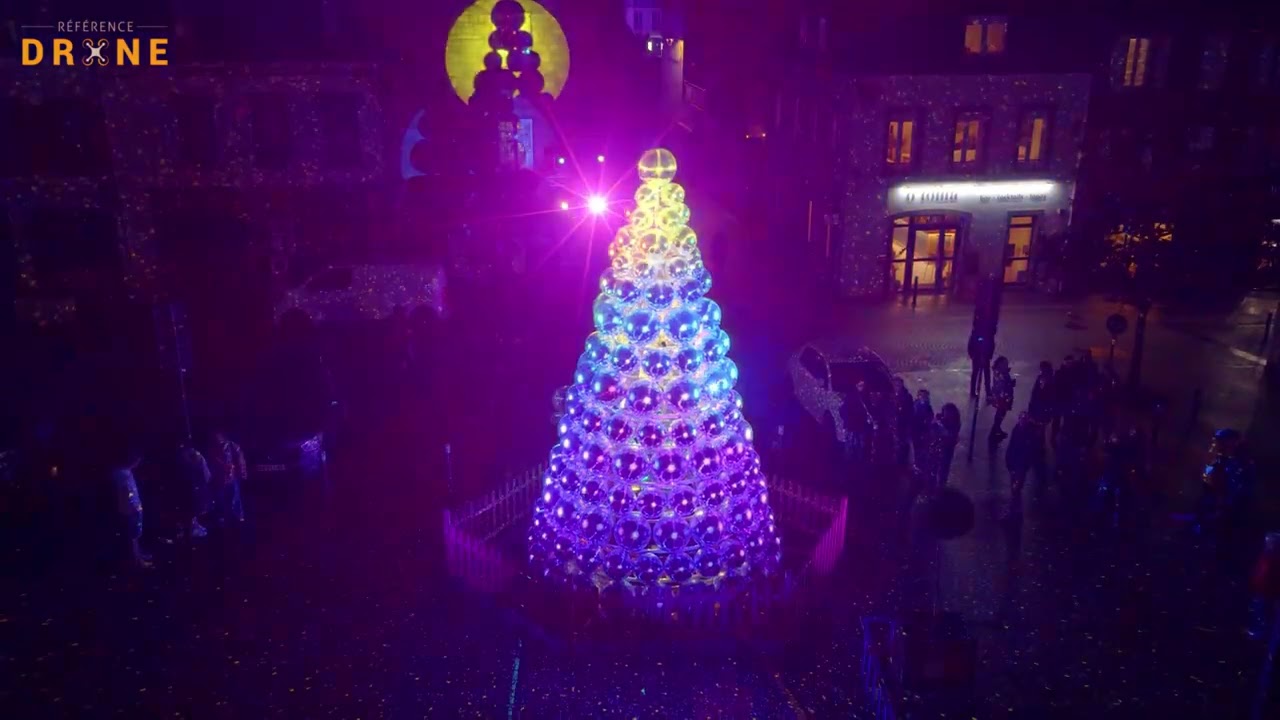 Nuit d'Hiver 2025 à Landerneau by Référence Drone