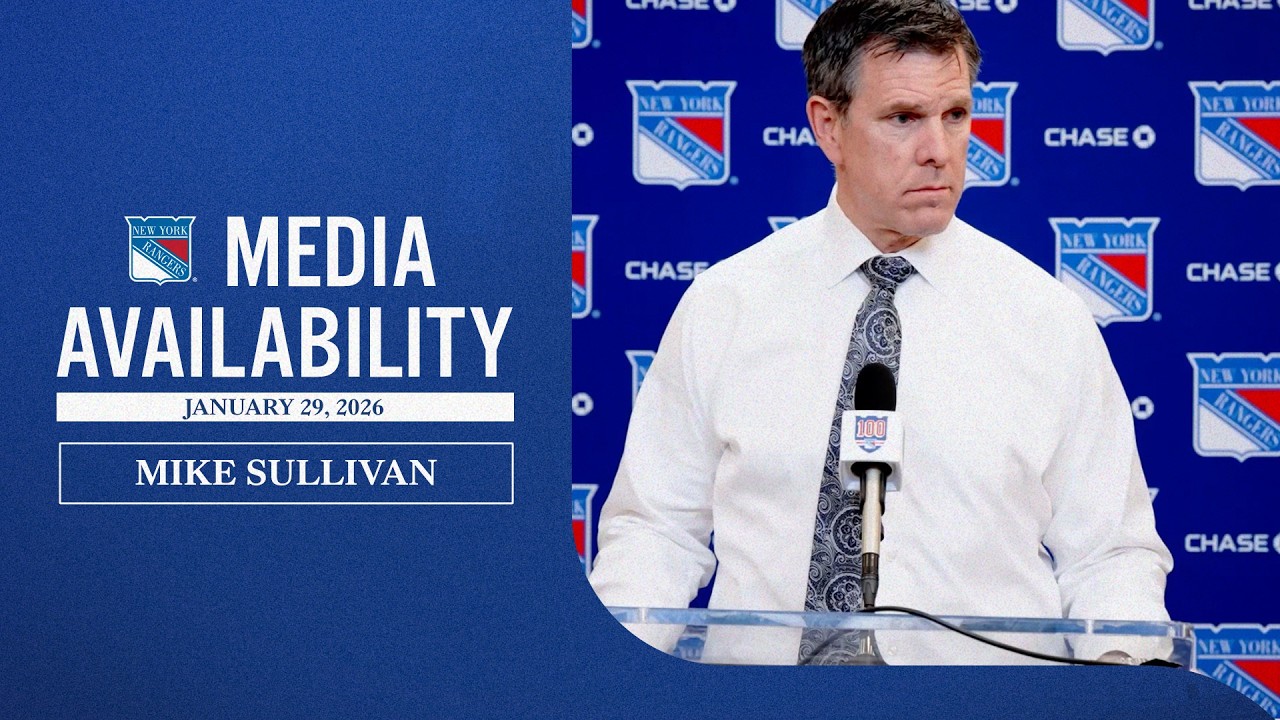 NYR vs NYI: Mike Sullivan Postgame Media Availability | Jan. 29, 2026