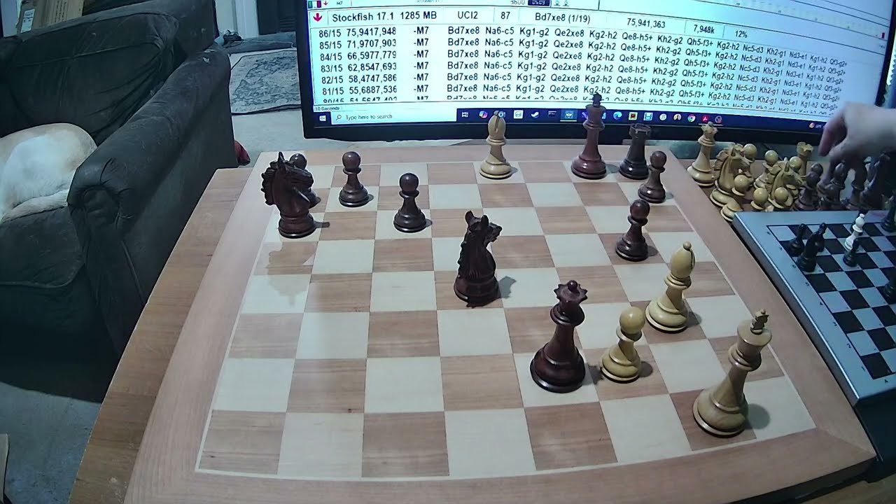 Stockfish 17.1 (Queen odds) vs Mephisto Genius London 68030