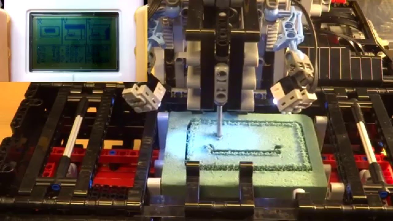 LEGO Technic | Mindstorms NXT | CNC Table Milling Machine #2