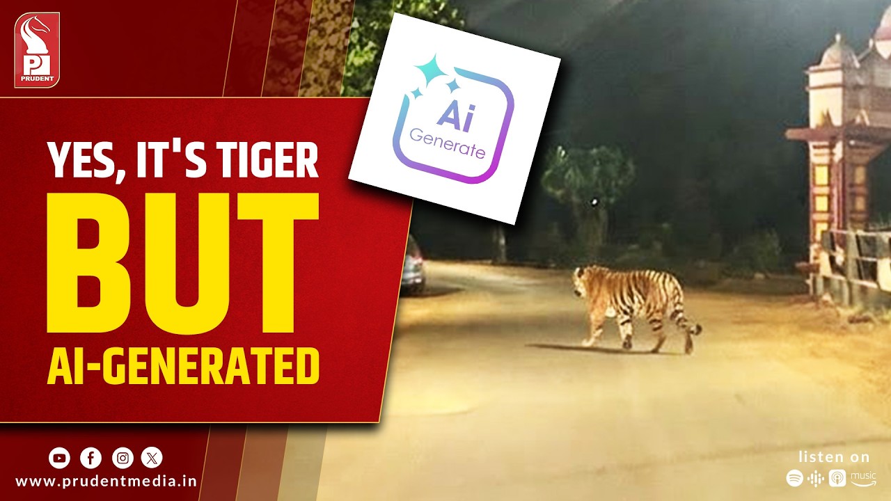 AI-Generated ‘Tiger in Harmal’ Photo Goes Viral, Locals Deny Sighting