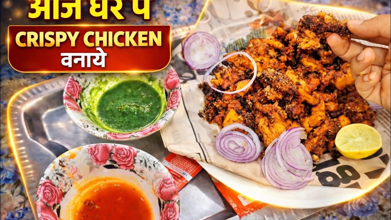 Aaj ghar pe crispy chicken banaye.......... Bohot maze aaye........Best moment......@IMRANVlog5465 