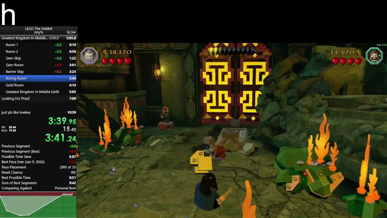 lego the hobbit unrestricted any% in 10:10 (2nd place)