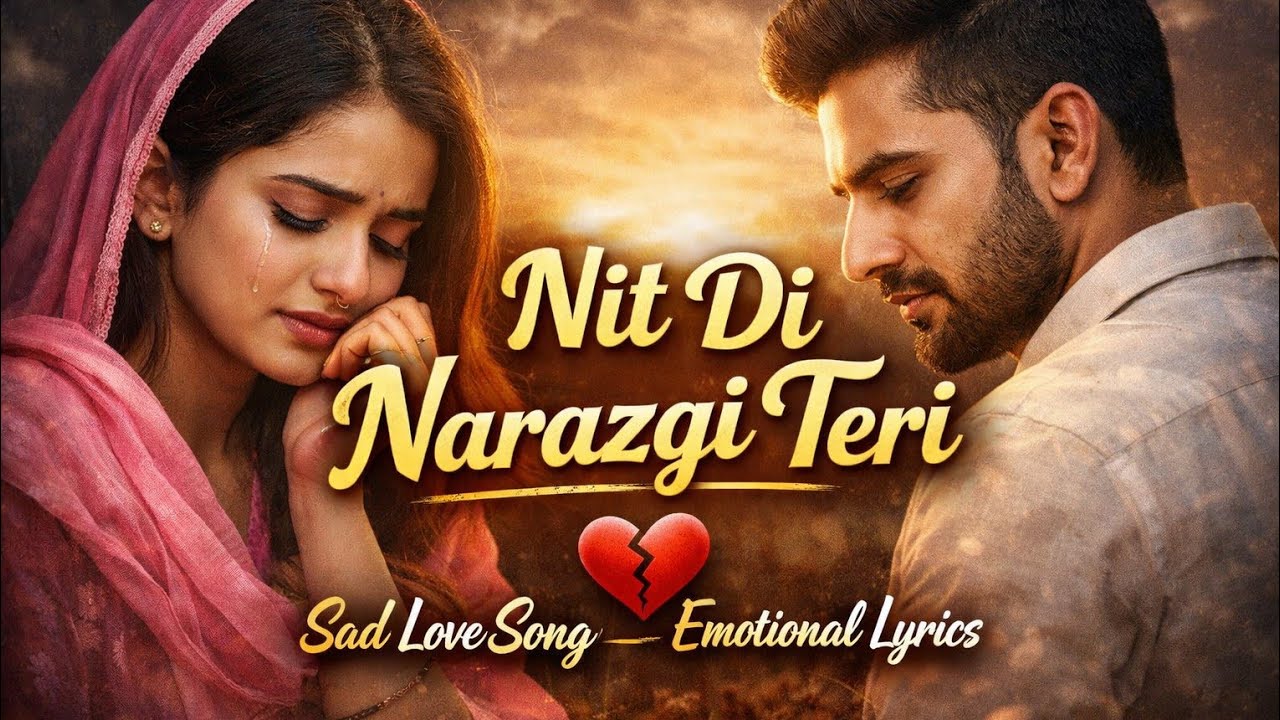Nit Di Narazgi Teri | Emotional Punjabi Lyrics | Sad Love Song