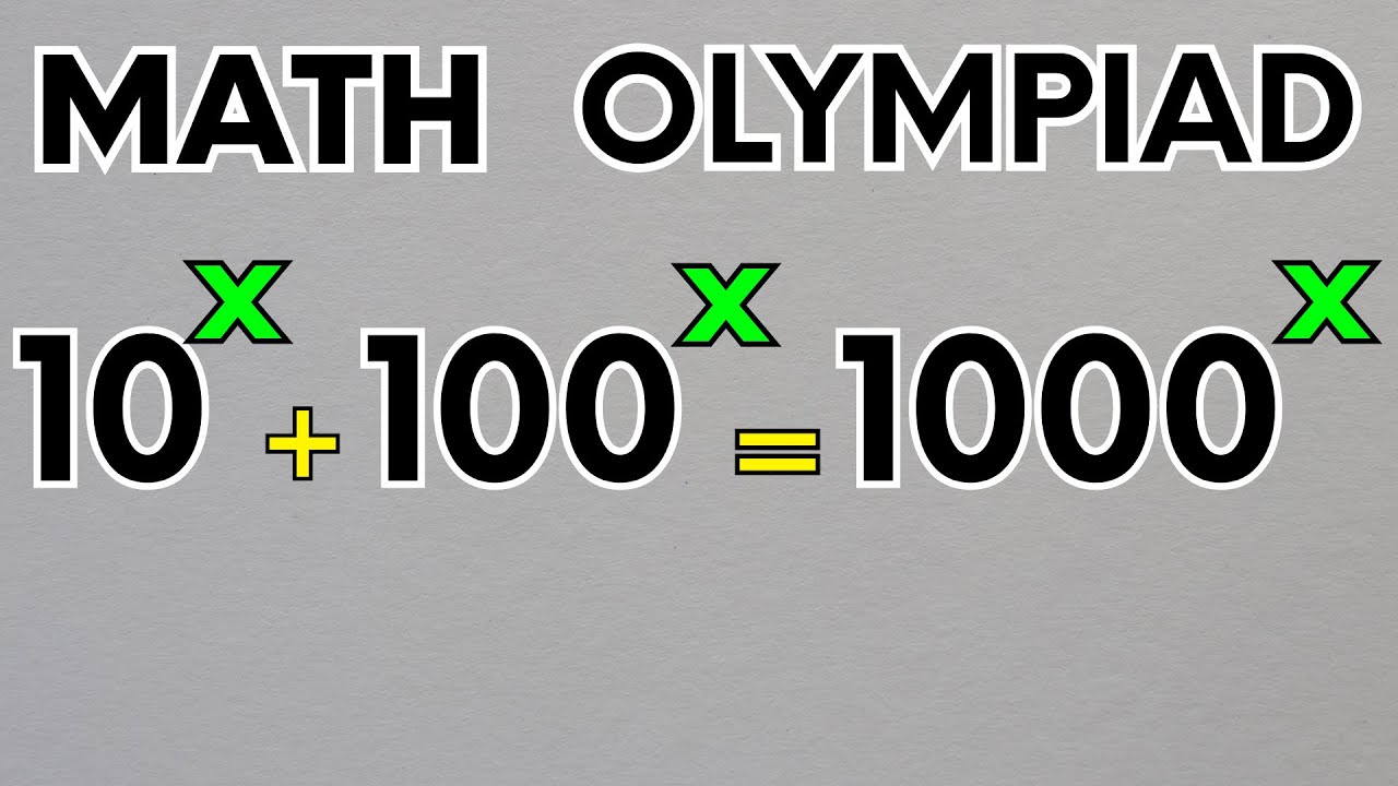 Can You Solve This Math Olympiad Exponential Equation?