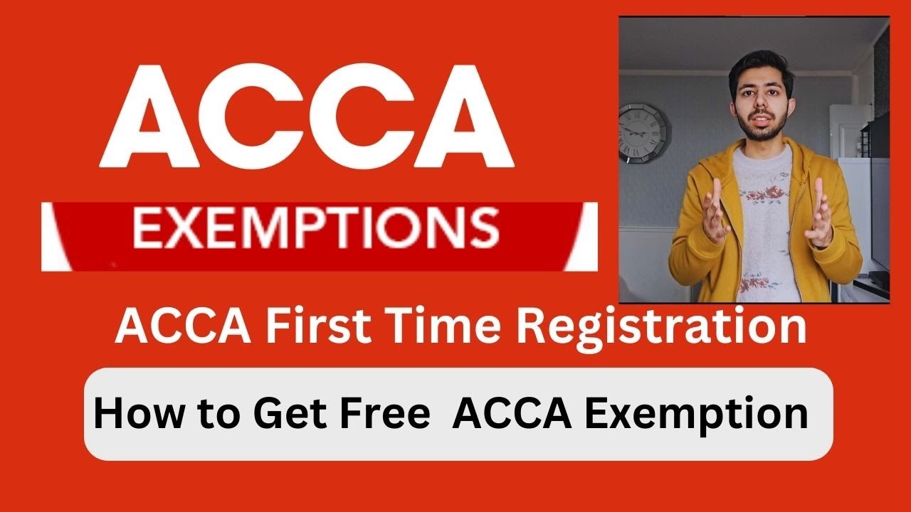 How to get Free ACCA Exemption Fee Waiver in 🇵🇰:How i got Free Waiver After MBA + ACCA Registration.