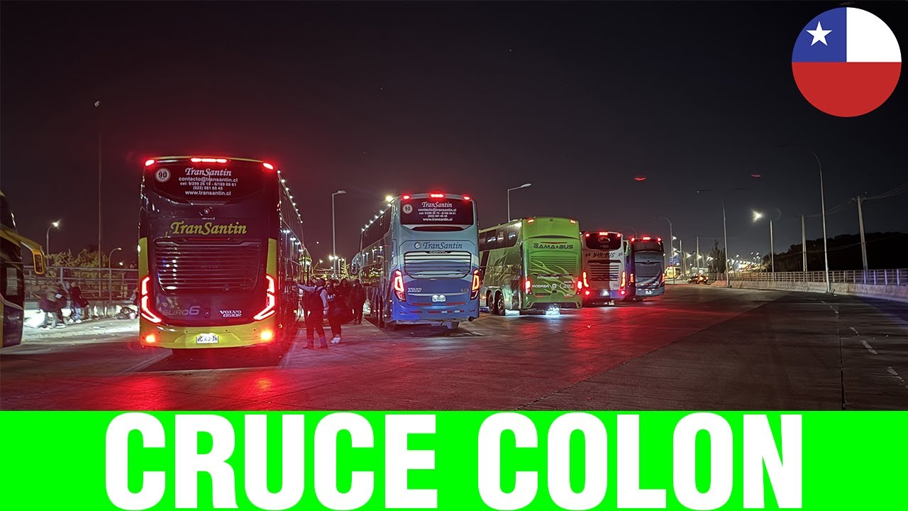 Movimiento de Buses en Cruce Colón