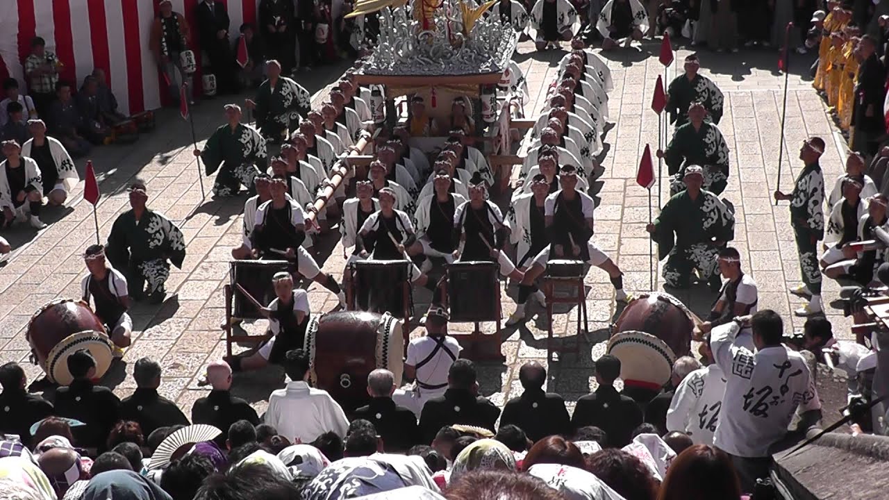 2014長崎くんち　銀屋町・鯱太鼓　諏訪神社・後日朝　20141009 092142