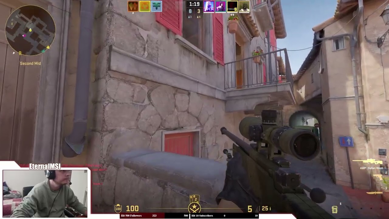 4k with AWP Falling Noscope #cs2 #noscope