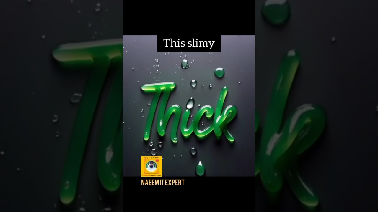 Drip & Ooze Mastering Slimy Text Effects in Adobe Photoshop & Firefly Slick & Slimy Creating Gooey