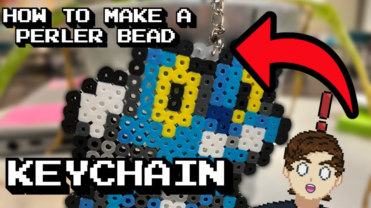 Как сделать брелок из бусин Perler