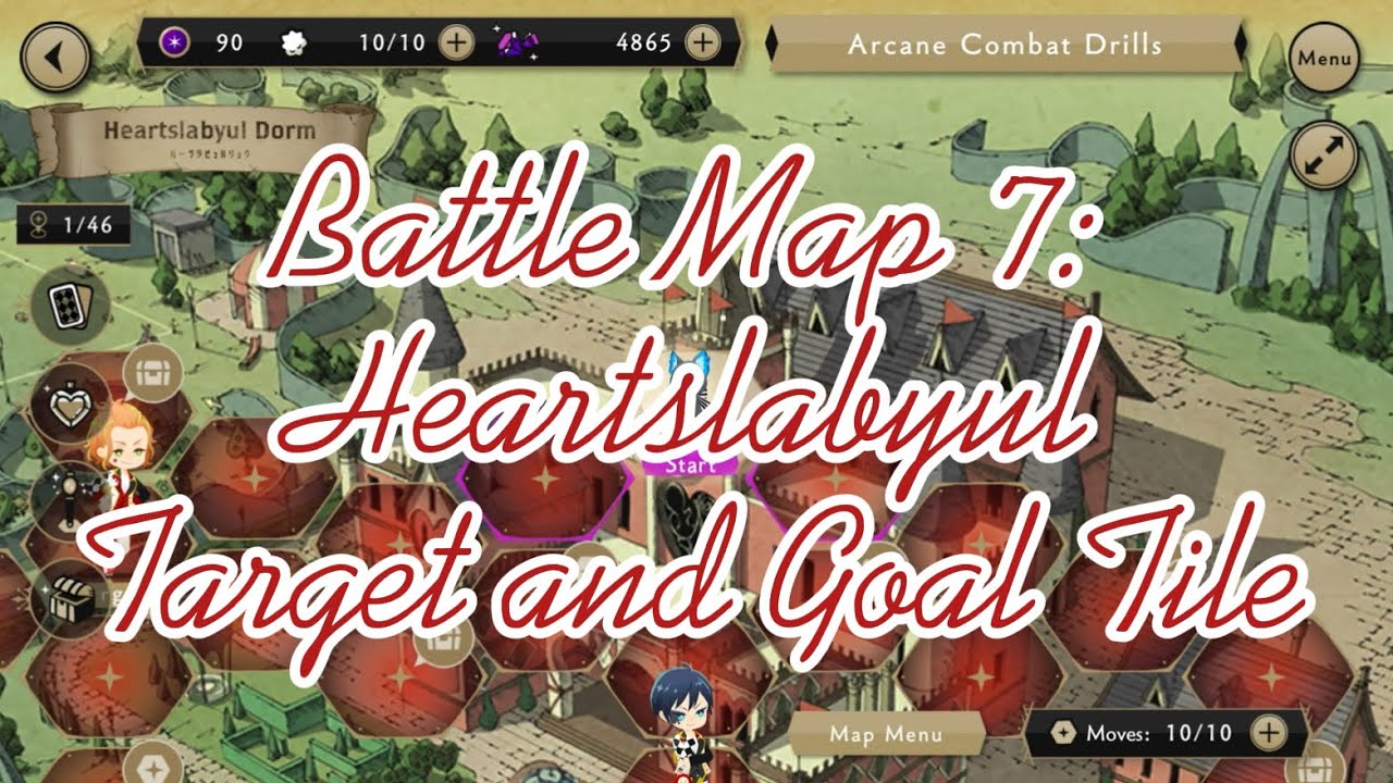 🪄❤️ Twisted Wonderland NRC Arcane Drills with Vargas: Heartslabyul Battle Map Target Tiles ❤️🪄