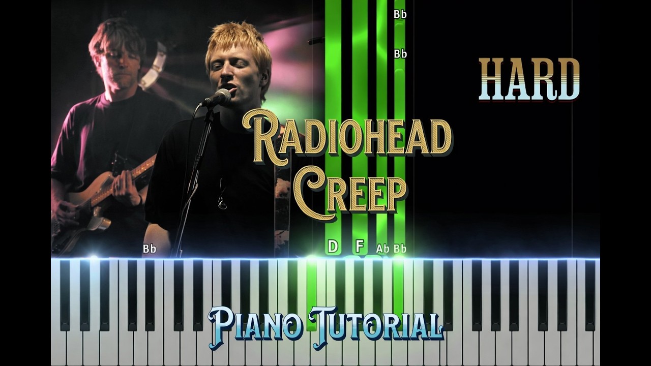 Creep  Radiohead Hard Piano Tutorial